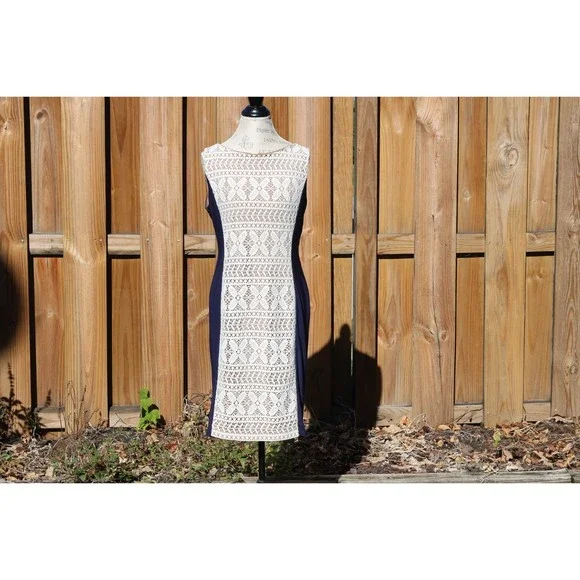 white dress with blue flowers maxi Waist Tucked Shirt Dress